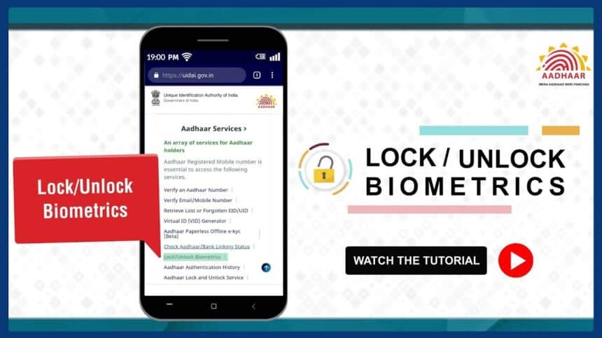 Aadhaar Card Lock Unlock Process