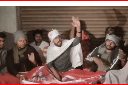 Bhim Army protest at Rohtas Nokha Bazar Samiti