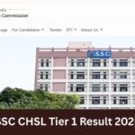 SSC CHSL Result 2025 Tier 1