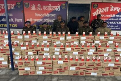 Bihar Police Liquor Seizure