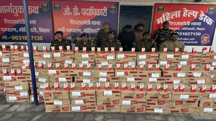 Bihar Police Liquor Seizure