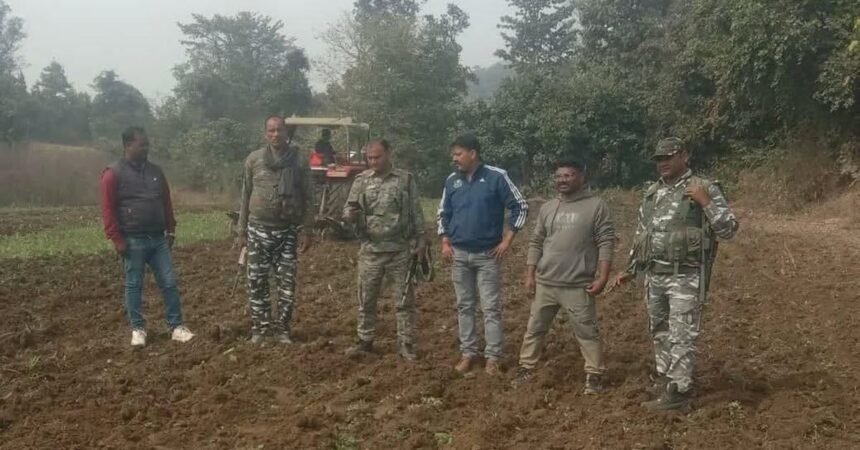 Palamau Opium Cultivation Destruction